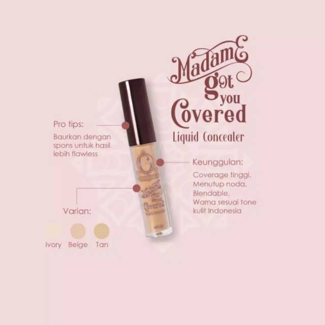 ☃Cutezz_Ching1☃Madame Gie Got You Covered Concealer 3g - Makeup Concealer