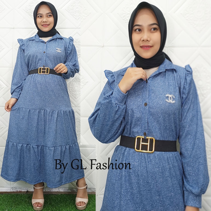 KIARA DRESS LOLY BUSUI WANITA GAMIS  GL FASHION