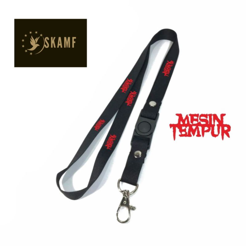 

Lanyard MESIN TEMPUR tali lanyard BAND gantungan kunci name tag id card kartu nama / lanyard podss vapee MESIN TEMPUR gantungan / bisa cod lanyard best seller lanyard murah gantungan hitam / oring lengkap