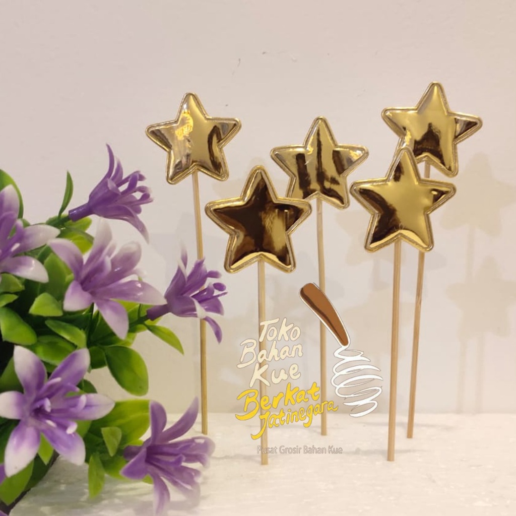 CAKE TOPPER BINTANG / TOPPER LUCU / HIASAN CAKE