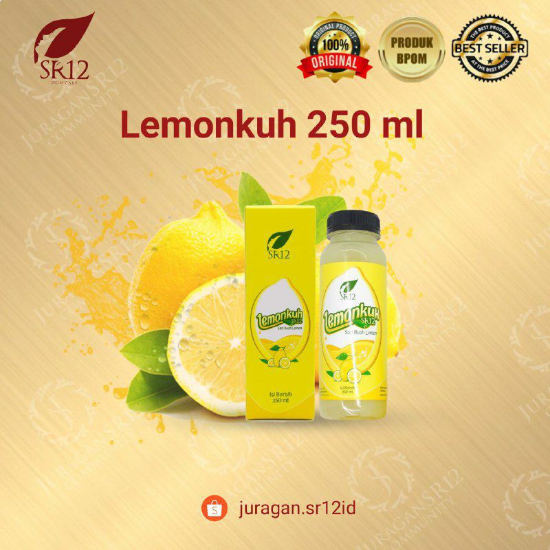 SR12 LEMONKUH / SARI LEMON ORIGINAL / MINUMAN NUTRISI DIET DETOX HERBAL PELANGSING ALAMI 250ml