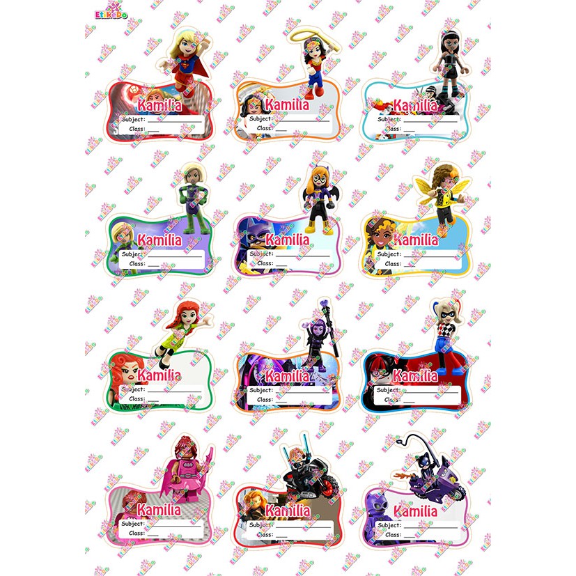 

LABEL NAMA LEGO 48 STIKER - ANTI AIR/ROBEK/LUNTUR -4 Nama LG9L4