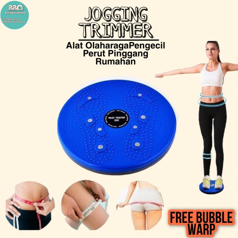 Alat Pelangsing Tubuh Pengecil Perut Alat Fitnes Dirumah/Piringan Jogging Magnetic Trimmer