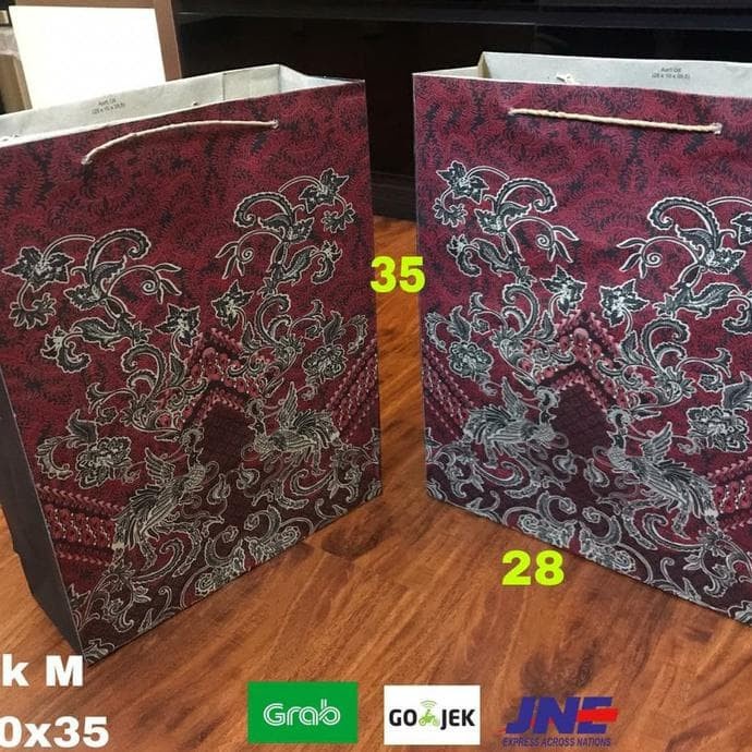 

(TERLARIS) Dijual Paperbag Tas Kertas Paper Bag Batik 25X10X35 Tas Belanja