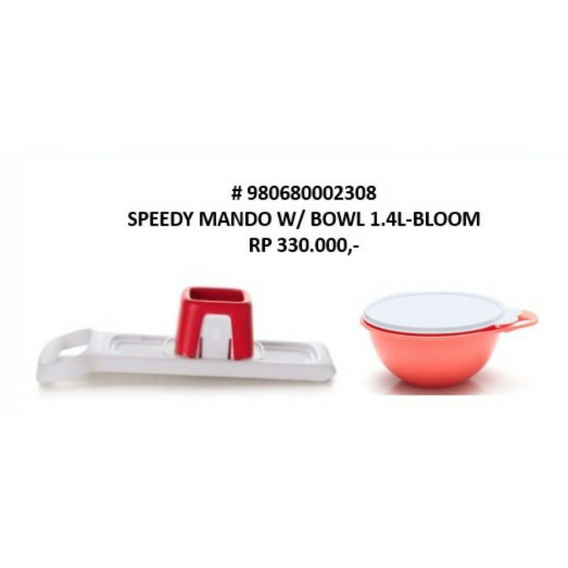 Speedy Mando Tupperware free bowl