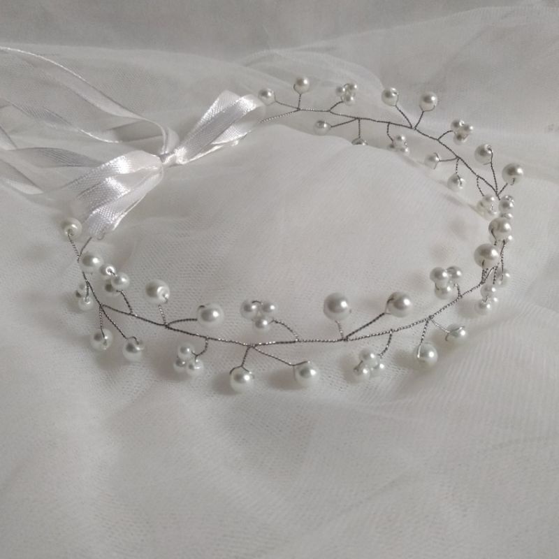 Headpiece hijab / aksesoris wedding / aksesoris rambut