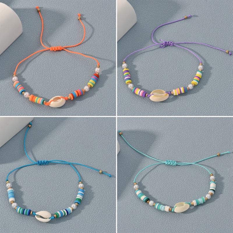 Gelang Tali Tipis Pendek Manik-Manik Kaca Handmade Untuk Pria Dan Wanita