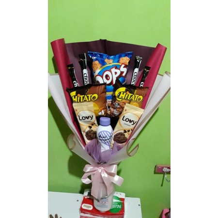 

Buket Snack dan Minuman - Bumiayu Ajibarang Purwokerto
