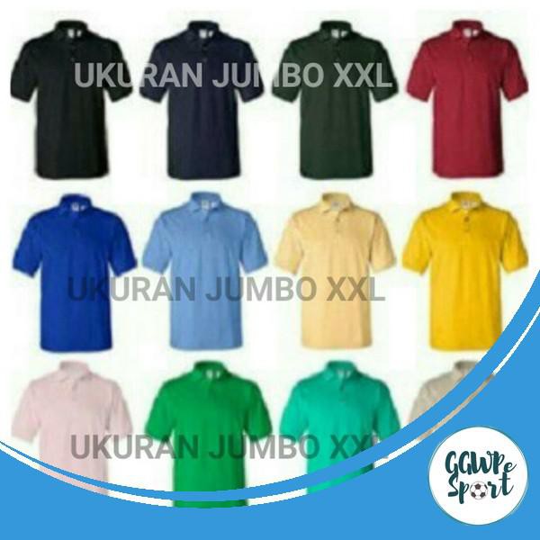 KAOS POLO POLOS PRIA BAJU KERAH COWOK UKURAN JUMBO XXL JAMINAN KUALITAS TERBAIK