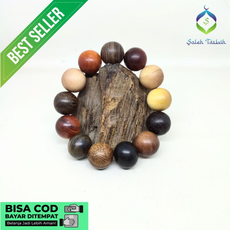 GELANG KOMBINASI 13 KAYU LANGKA NUSANTARA ORIGINAL!!!