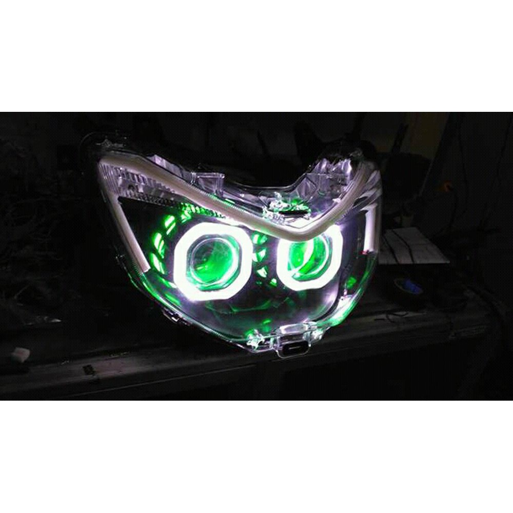 TERLARIS!! PROJECTOR HID 55 WATT | PROJIE HID 55W | LAMPU HID ANGEL EYE LED VAHID CH13 | GARANSI