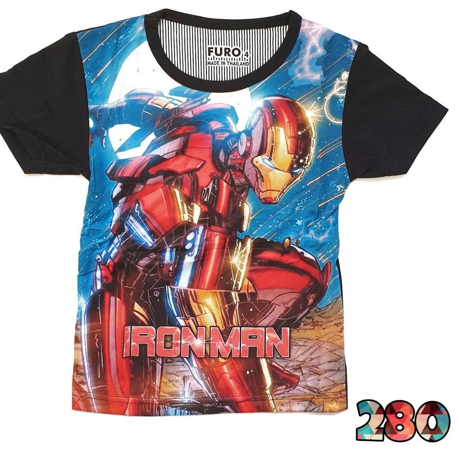 Terbaru.. Kaos Anak FURO TRANSFORMER IRONMAN ULTRAMAN AVENGERS (kode: 274 275 276 277 278 279 280 28