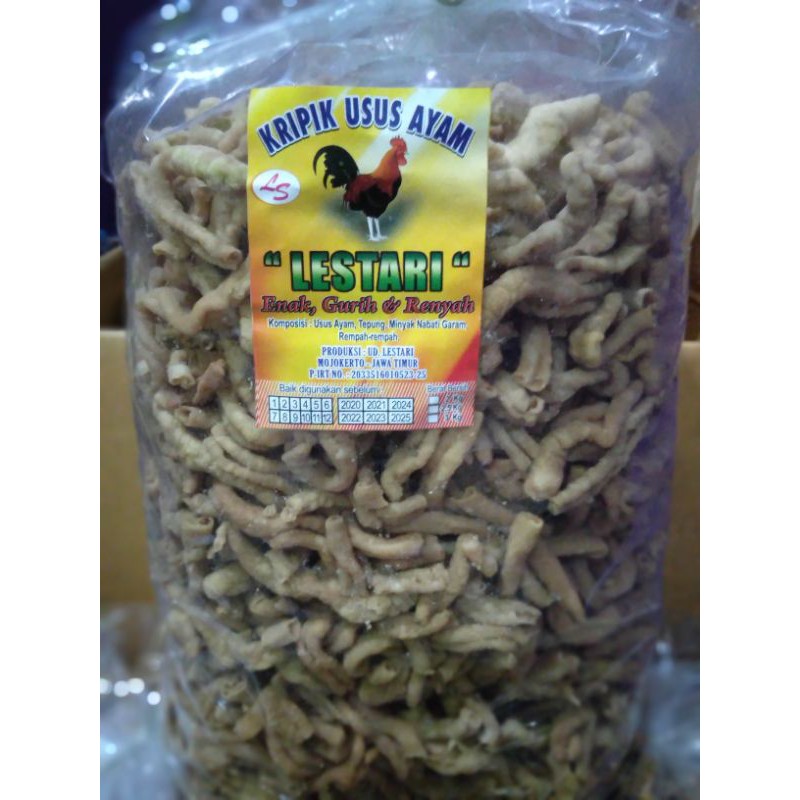 

keripik usus super renyah dan tidak amis