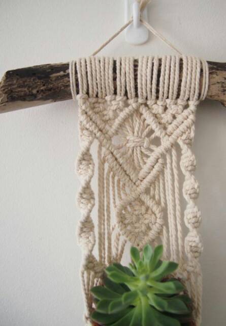 READY STOK) macrame pot gantung/ macrame plant hanger (POT 016)