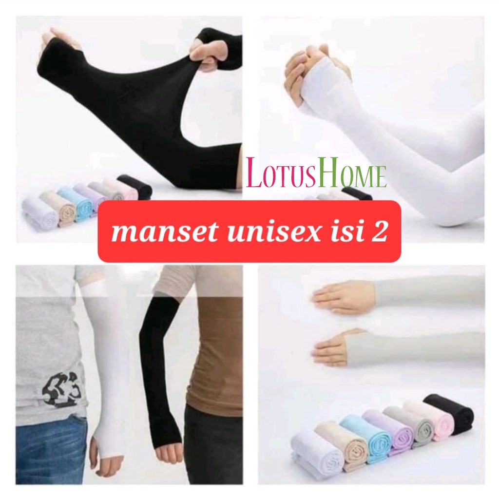 MANSET TANGAN ANTI UV / MANSET LENGAN PANJANG / HANDSOCK POLOS MANSET WANITA PRIA / MANSET JEMPOL POLOS / SARUNG LENGAN MUSLIM