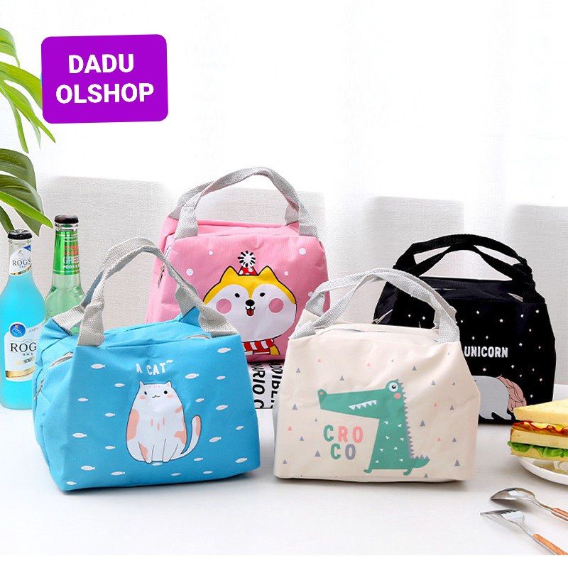Tas Bekal KarakterSalur Makanan Aluminium Kotak Makan