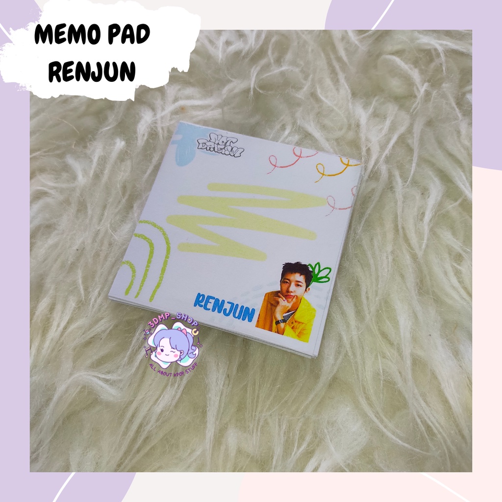 MEMO PAD MEMOPAD NOTES CATATAN NCT DREAM BEAT BOX CAFE DREAM SANRIO JAEMIN JENO JISUNG HAECHAN MARK CHENLE RENJUN