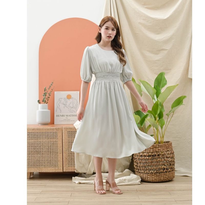 DRESS vika SABRINA//DRES KERUT//DRESS CANTIK//DRESS KEKINIAN// MURAH//