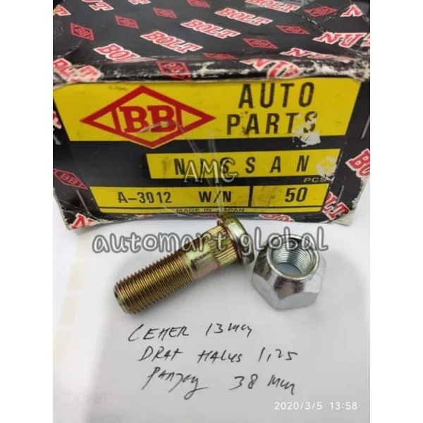 Baut roda nissan xtrail terrano 39mm asli japan