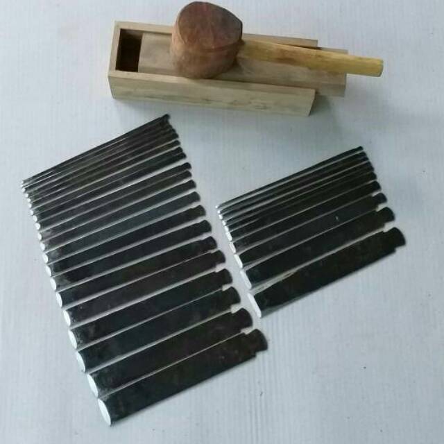 Pahat 1 set alat pahat ukir kayu baja