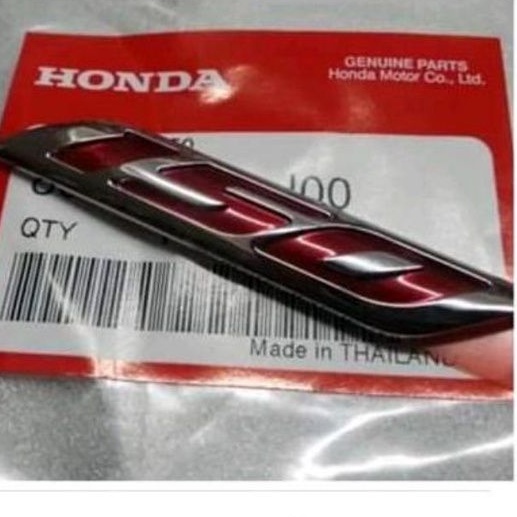 emblem angka 150 merah original honda thailand