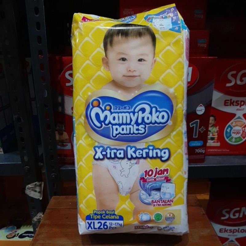 Mamypoko pants extra kering S38 M32 L28 XL26 XXL24