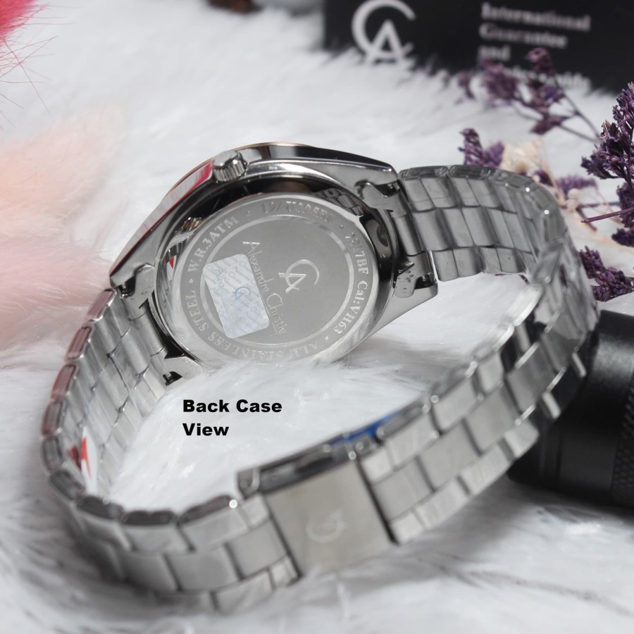 ORIGINAL Jam Tangan Wanita Alexandre Christie Stainles AC 2817 / AC2817 / 2817 Garansi Resmi 1 Tahun, Stainless