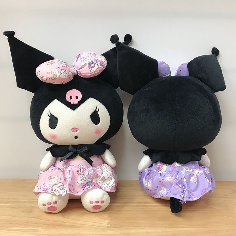 Jual Boneka Karakter Kartun Kuromi Bahan Plush Ukuran 20cm | Shopee ...