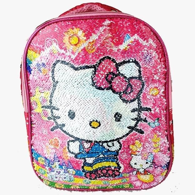 Tas ransel anak perempuan sekolah SD usap manik 2 warna full printing Anak Kekinian / Tas Fashion Anak / Tas Ransel Usap