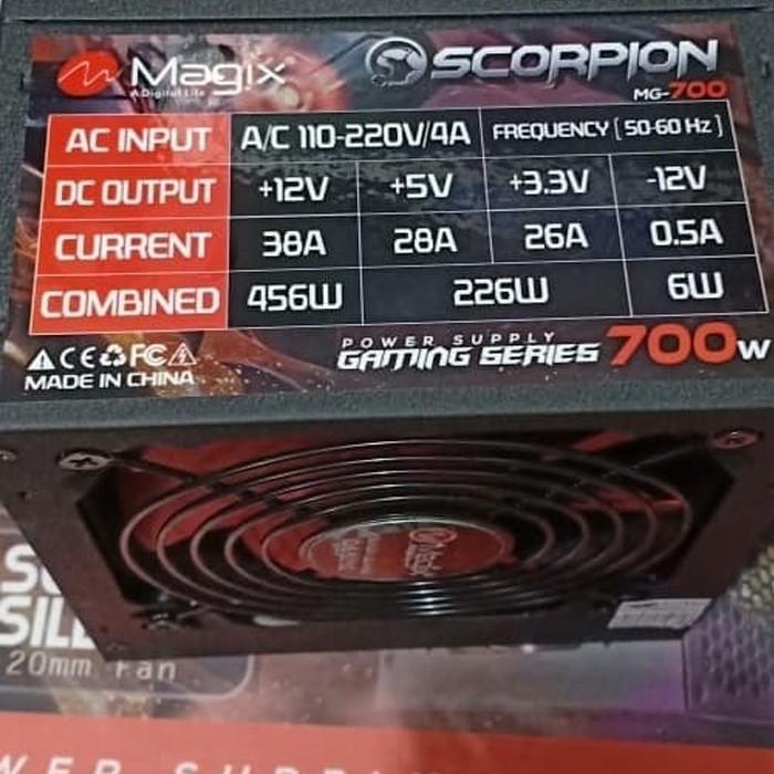Supply | Power Supply Pc Gaming Magix Scorpion 700W 8 Pin - Psu Pc 700W
