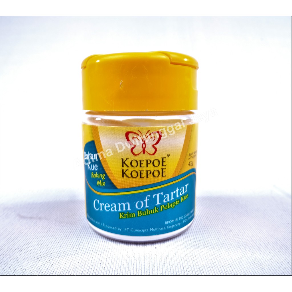 

Koepoe Koepoe Cream of Tartar / Krim Bubuk Pelapis Kue 43 gr MRK