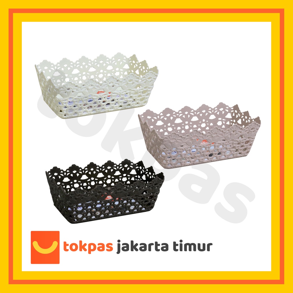 Keranjang Plastik Selena L Keranjang Serbaguna Hommy 6421