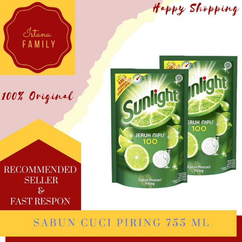 Sunlight jeruk nipis 755ml