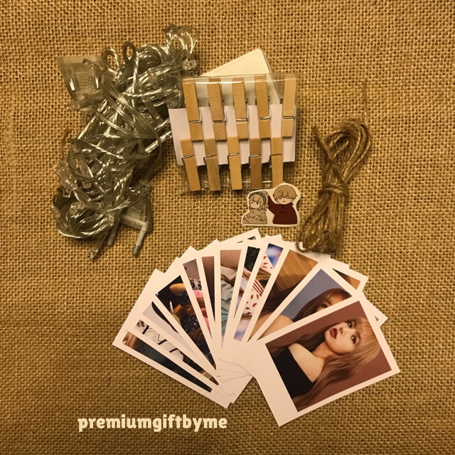 PREMIUM Paket POLAROID 2R KUALITAS BAGUS Hampers Aesthetic Kado Ultah Hadiah Pernikahan Gift Paket Wisuda Ulang Tahun Tunangan Kelahiran Murah Unik Estetik Sahabat Pacar Istri Bayi Anak Box Lampu Tumblr LED