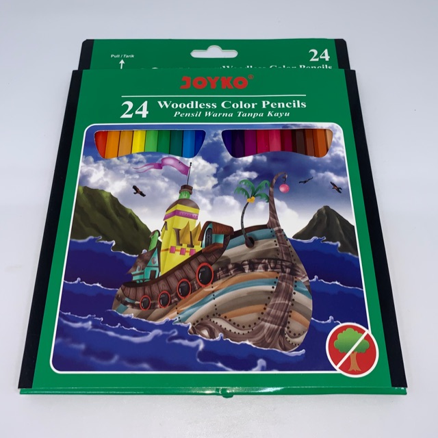 Pensil Warna Joyko Woodless 24