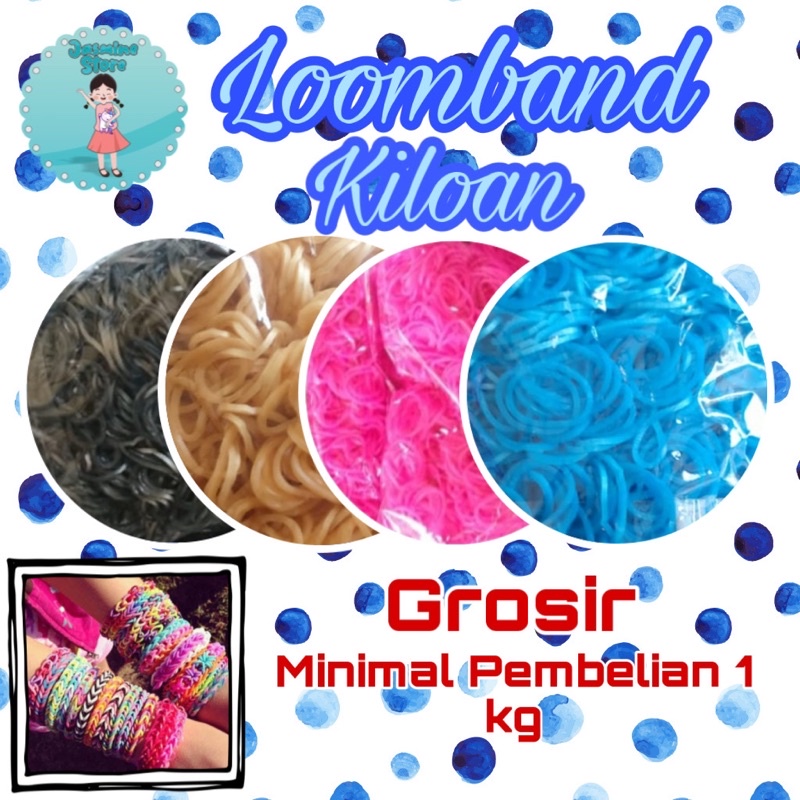 Loomband Kiloan/Karet Loomband Grosir/Loomband/Rainbow Loom Grosir/Loomband Kiloan Grosir/Loomband Kiloan Partai