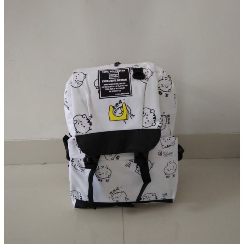 Tas Backpack Cewek Sekolah Kuliah Kerja Ukuran Sedang Corak LP 282