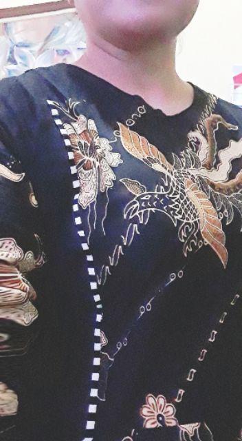 Ms Gamis Batik Sriwedari Maxi Super Jumbo Xxl Ld 110cm Bumil/busui Katun Sogan