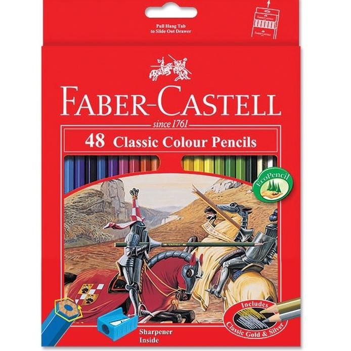 

Pensil Warna Faber Castell 48 Warna Panjang Classic (KODE 1615)