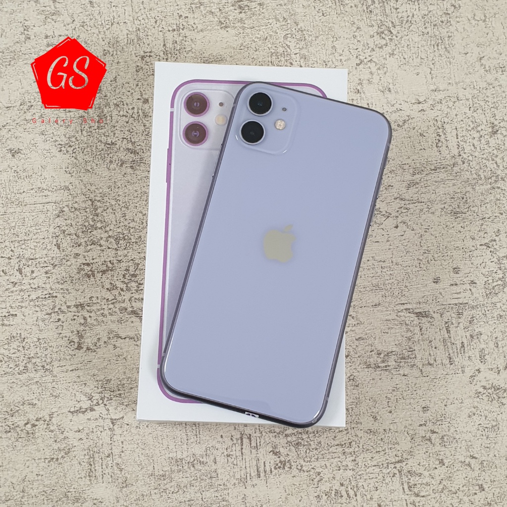 IPHONE 11 256GB/128GB/64GB SECOND ORIGINAL FULLSET MULUS-Purple