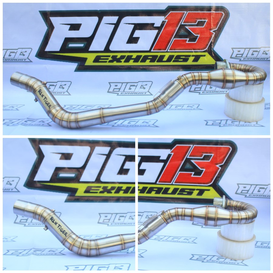 LEHER / PIPA KNALPOT RACING TRAIL TIGER STAINLESS INLET 38 MM pnp