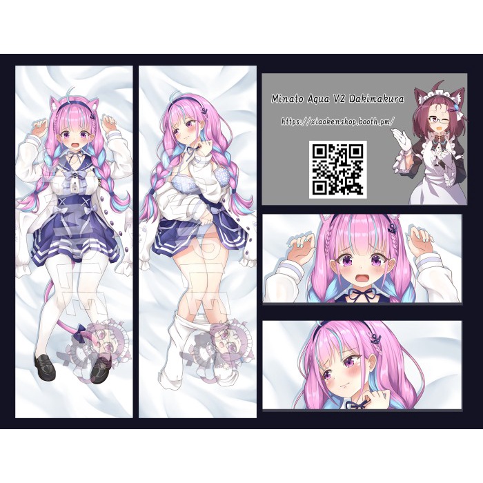 Minato Aqua V2 Dakimakura Hololive