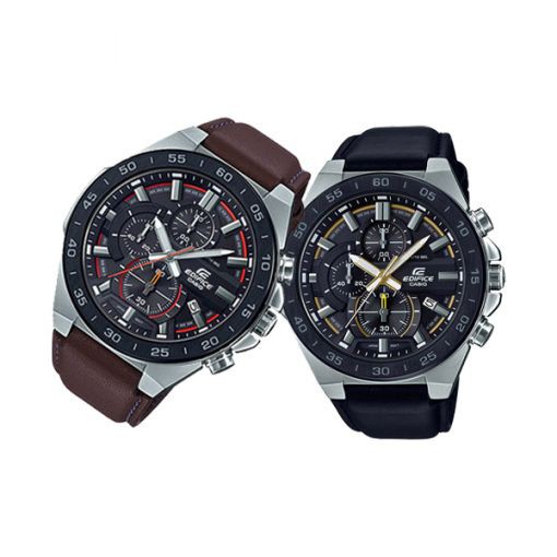 Jam Tangan Pria Casio Edifice EFR 564BL Chrono Strap Leather