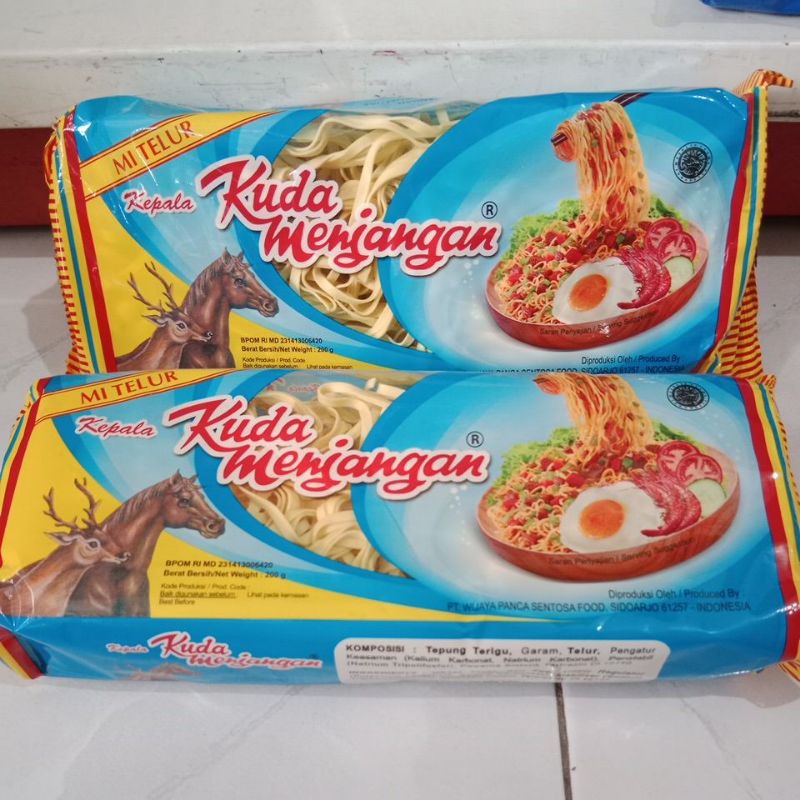 

Mie Telur Kepala Kuda Menjangan 200 gr