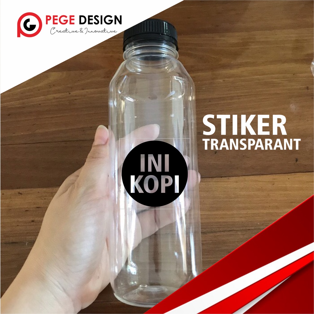 

STIKER LABEL MINUMAN BOTOL//STIKER TRANSPARAN//STIKER LABEL