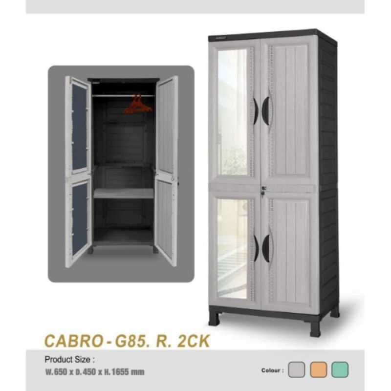 LEMARI PLASTIK GANTUNG + KACA NAPOLLY MURAH