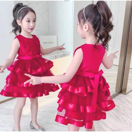 2016# dres anak terbaru/baju anak pesta perempuan import