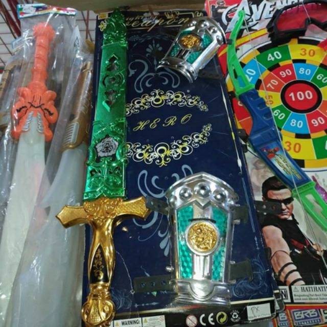 Mainan anak pedang keris kris