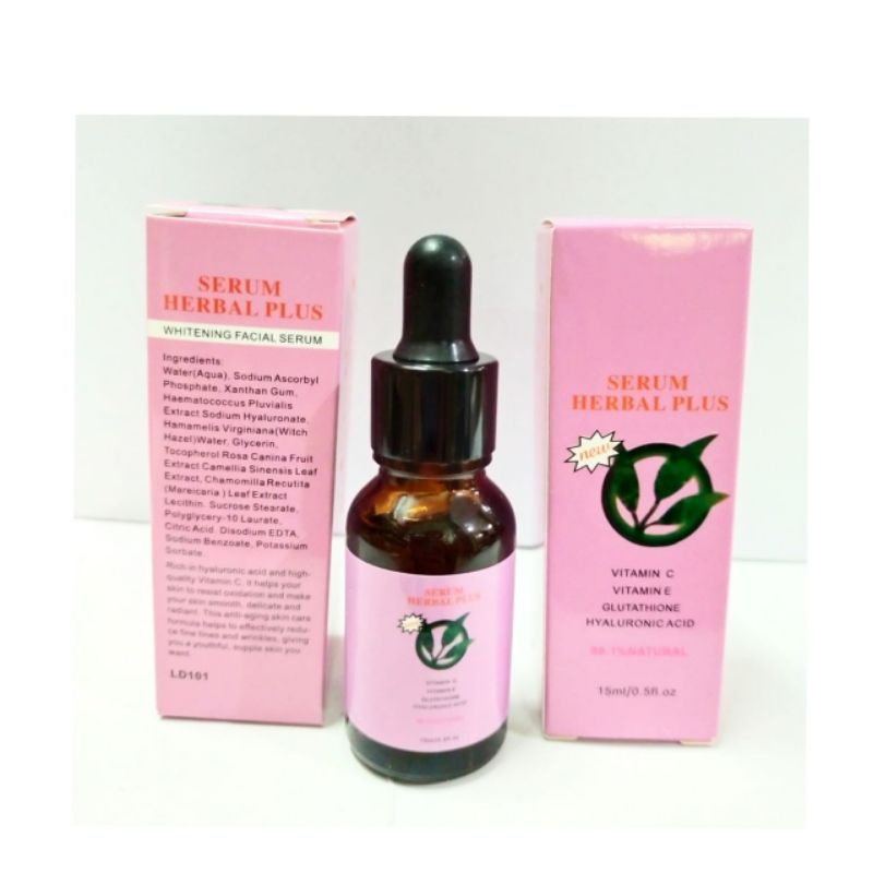 ( Perpc) Serum Herbal Plus Whitening / Facial Serum Original -15 ml