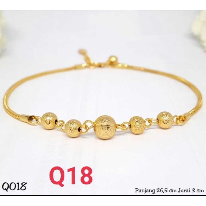 Gelang Kaki Xuping - Perhiasan Lapis Emas 18K